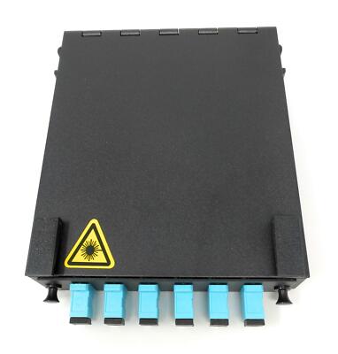 Fiber Enclosure w/ Splicing Module+ 6 SC-UPC OM3 Multimode Simplex LGX Panel
