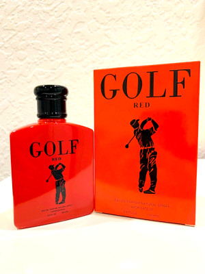 GOLF RED MENS PERFUME EAU DE PARFUM 3.4FL.OZ 100mLe BY SECRET PLUS(BRAND NEW)