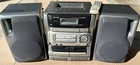 VTG AIWA CD Dual Cassette Radio Stereo System BoomBox Speakers 1999 CA-DW635U