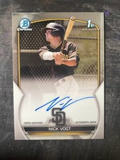 2023 Bowman - Chrome Prospect Autographs #CPA-NV Nick Vogt Auto #PNCARDS