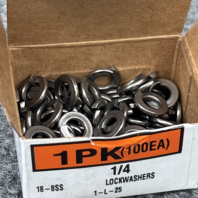 100Pcs M4 304 Stainless Steel Split Lock Washers Spring Washers Sale