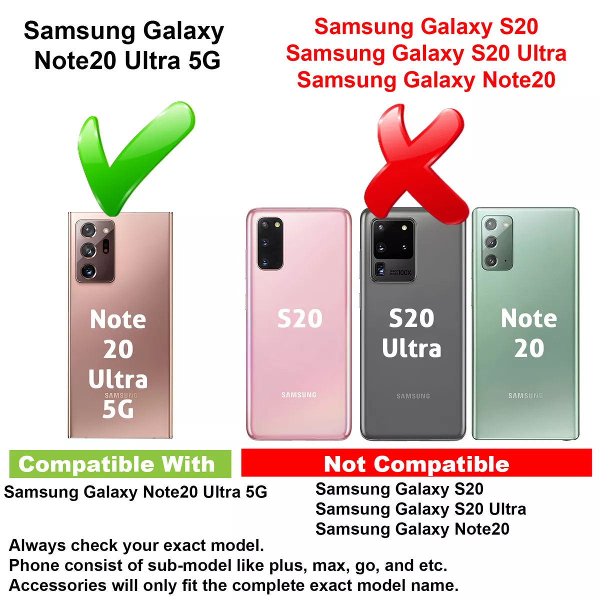 Models, Samsung Galaxy Note20 5G & Note20 Ultra 5G