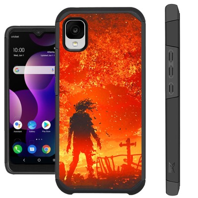 FUSION Case For TCL Ion Z (2022) Hybrid Phone Case Cover ZOMBIE FIRE