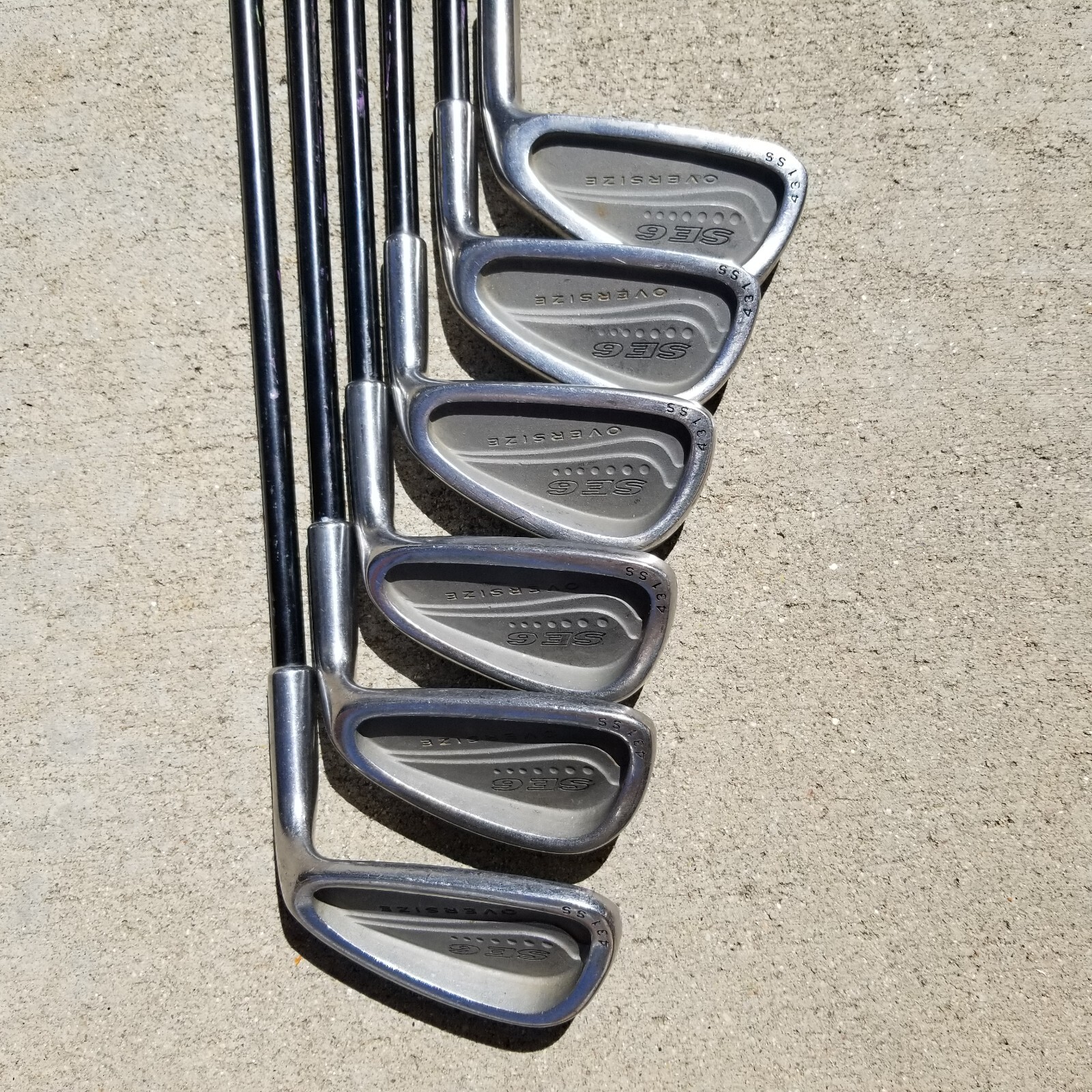 S Golf Club Set Se6 3 5 6 8 9 Pw Stiff Graphite