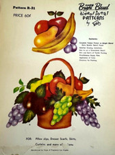 Fruit Stencils for Textile Painting - Wood, Canvas, Paper, Fabric, Walls R-21