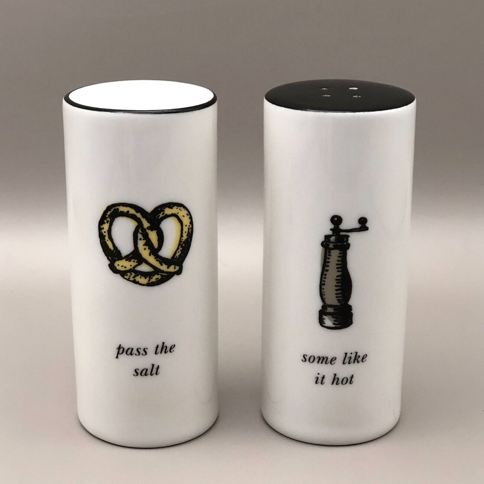 Kate Spade New York Salt & Pepper Shakers Pass The Salt Some Like It Hot Lenox