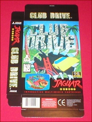 Club Drive Original Empty Box Only for Atari Jaguar Game System NEW