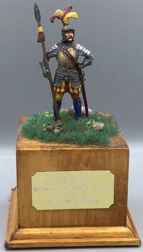 Super Handpainted 15th Century German Landsknechts Renaissance 54mm White Metal - 第 1/7 張圖片