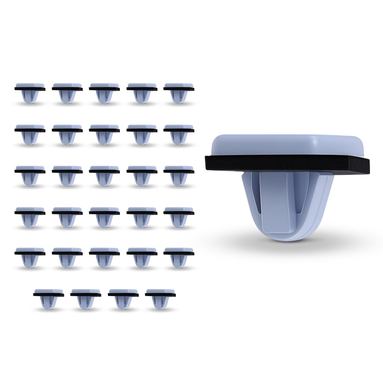 30Pcs Nylon Rocker & Exterior Trim Moulding Grommet Retainer Clips for Hyundai