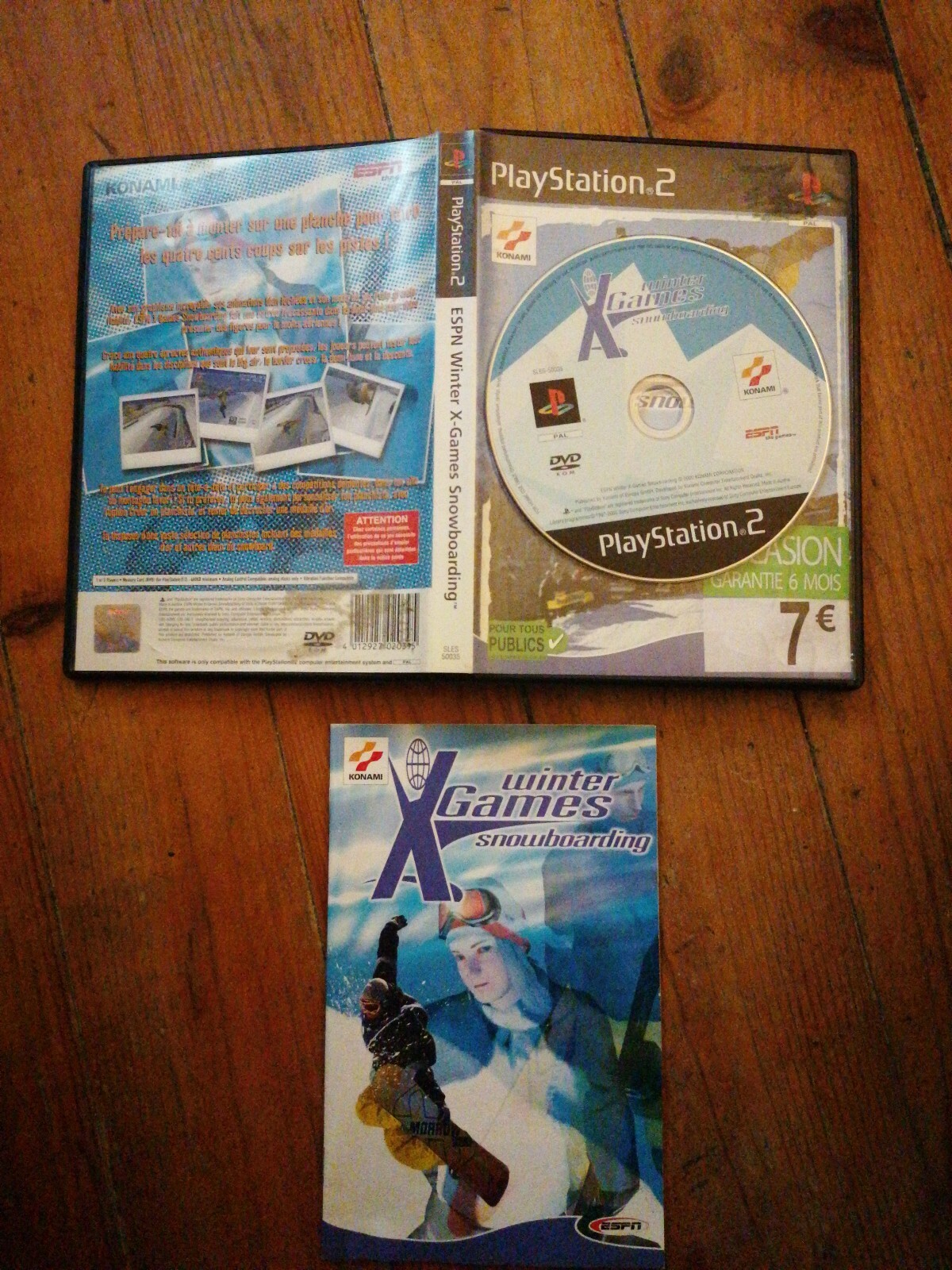 Jeux Vidéo Winter X Games Snowboarding ESPN Kanomi Ps2 Avec Notice