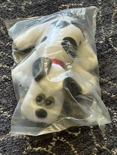 New In Bag White  Black Spotted Pound Puppy 7" Tonka 1986