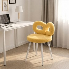 Vanity Elegant Makeup Chair Plush Cushioned Seat Vanity Dressing Stool Bedroom