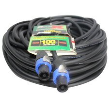 Speaker Cables 100 ft Speakon to Speakon 12AWG High Performance by PROX