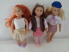 lori dolls x 3 battat 6 inch dolls