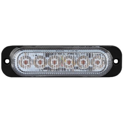 247 verdeckte 6 LED Erholung Notfall blinkend gelb Stroboskop Gitter Licht Kopf