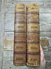 1872 Antique Animal Reference Books “Johnson's Natural History” Illustrated