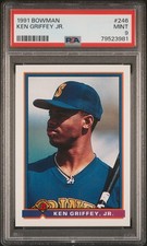 1991 BOWMAN #246 KEN GRIFFEY JR. PSA 9