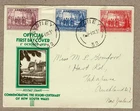 Australia 1937 NSW Sesqui FDC Sydney 32 to NZ
