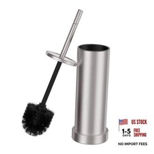 Toilet Brush and Holder Set, 304 Stainless Steel Toilet Brush Brushed Nickel