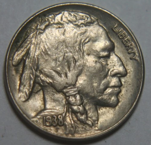 1938-D Buffalo Indian Head Nickel - 5C  - See Pics - No Reserve!