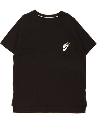 Nike Damen T-Shirt Oberteil UK 18 XL Schwarz Modal DH07