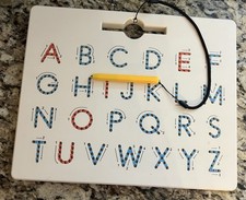 Versatile Double-Sided Letter Board for Learning Activities Letters/magnet Pen