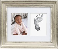 Lil Peach Handprint or Footprint Picture Frame Kit with Included Ink Pad Display