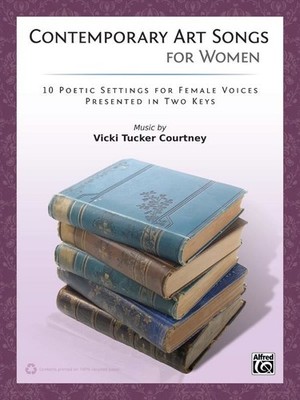 Contemporary Art Songs for Women Female Voice Voice Book with Piano Music by Vic