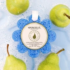 Spongelle Freesia Pear Wild Flower Buffer Body Scrubber Bath 3PACKS