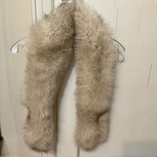 VINTAGE REAL FOX FUR COLLAR SKIN FLUFFY NO LINING