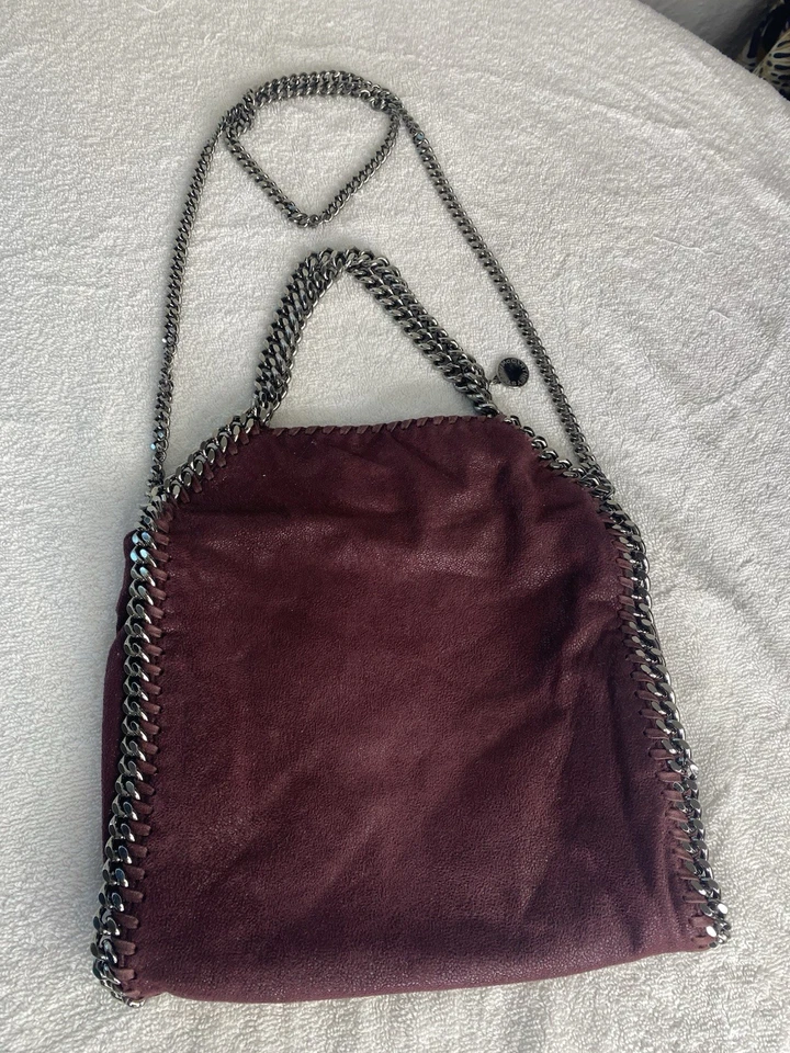 Mini cartera de mano Stella McCartney Fallabella en ciruela ciervo peludo $1395 Foto 3 de 4