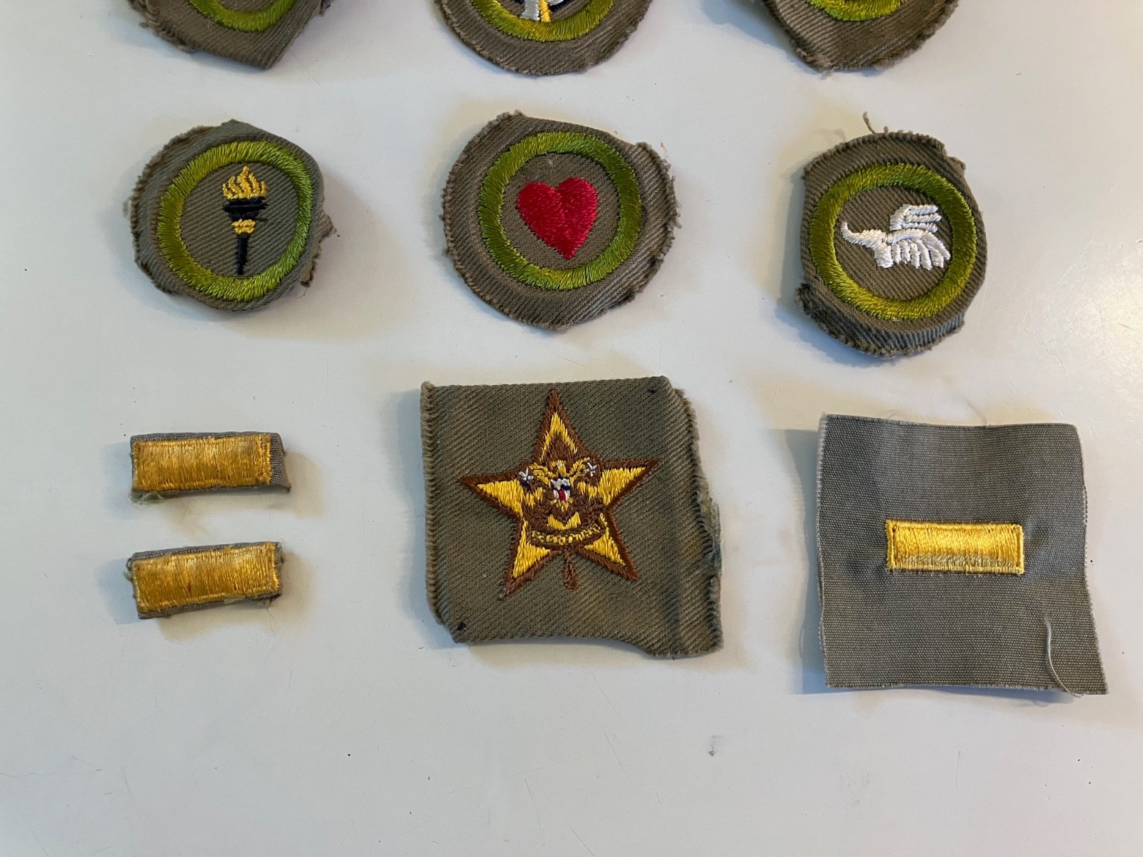 Vintage 1930s-1940s Boy Scout Merit Badge Patches Lot (14 pcs)