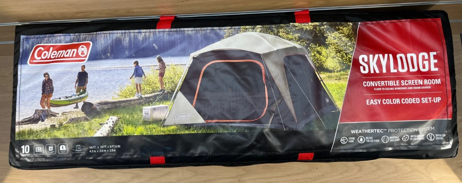 Colman Skylodge 10 Person Camping Tent Blackberry *BRAND NEW* (Reg. $425)
Opens in a new window or t