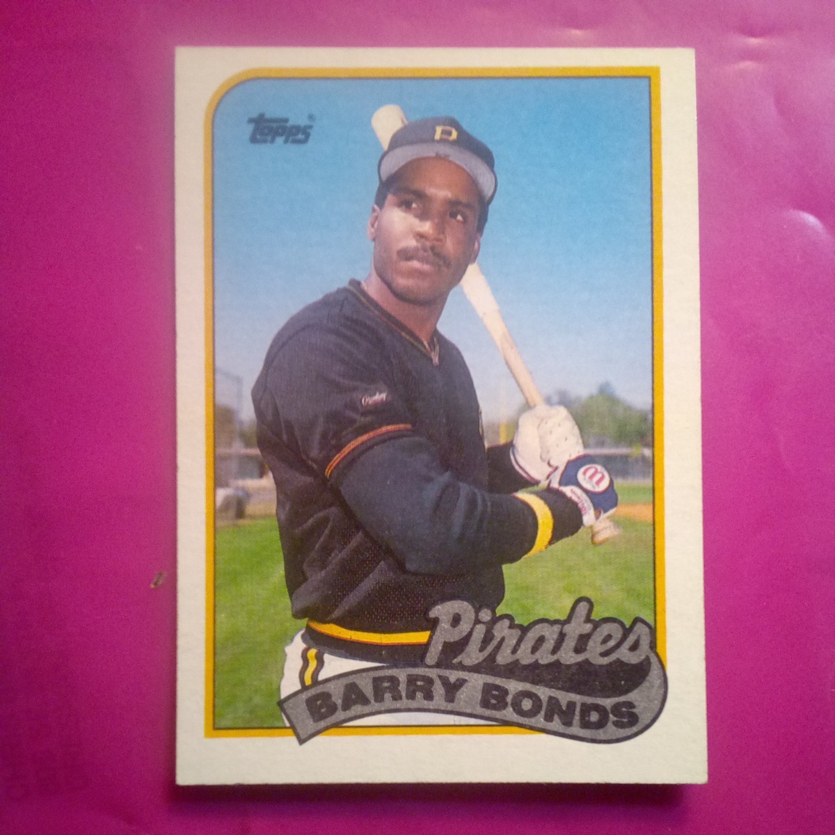 Barry Bonds 1989 Topps #620 Pirates Error Blue Line Card – Rare Error – MLB  HOF