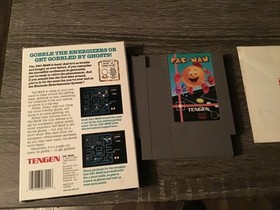 Nintendo NES Pac-Man Tengen CIB  Grey cart