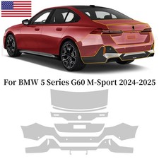 For BMW 5Series G60 M Sport 2024-UP Precut Paint Protection Film PPF Rear Bumper