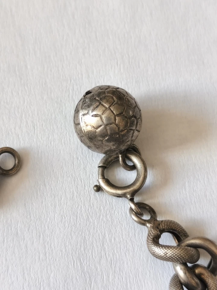 Ancien Bracelet Argent Massif 12,5 g - 18 cm Bijoux Vintage - Photo 2/4