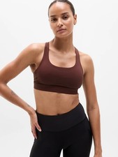 Athleta S Small Interval Bra A-C Garnet NWT 413272 Removable Pads