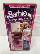 SEALED 1987 Barbie Mattel Sweet Roses 4776 Pink Kitchen Refrigerator Freezer