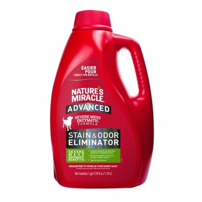 Nature s Miracle Advanced Stain And Odor 128 Fl Oz (Pack of 1), Red