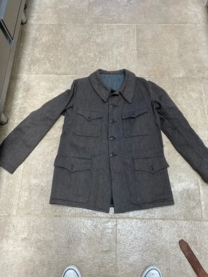 Veste Chasse /Paysanne (1930-1950) Drap de Laine & Boutons M.F.B. Grenoble - Photo 1/4