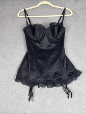 Babydoll Victoria's Secret 36C Sexy Little Things con liguero negro