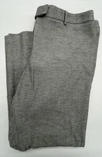 Talbots Pants 16 Gray High Waist Straight Leg Stretch Dressy Preppy Classic
