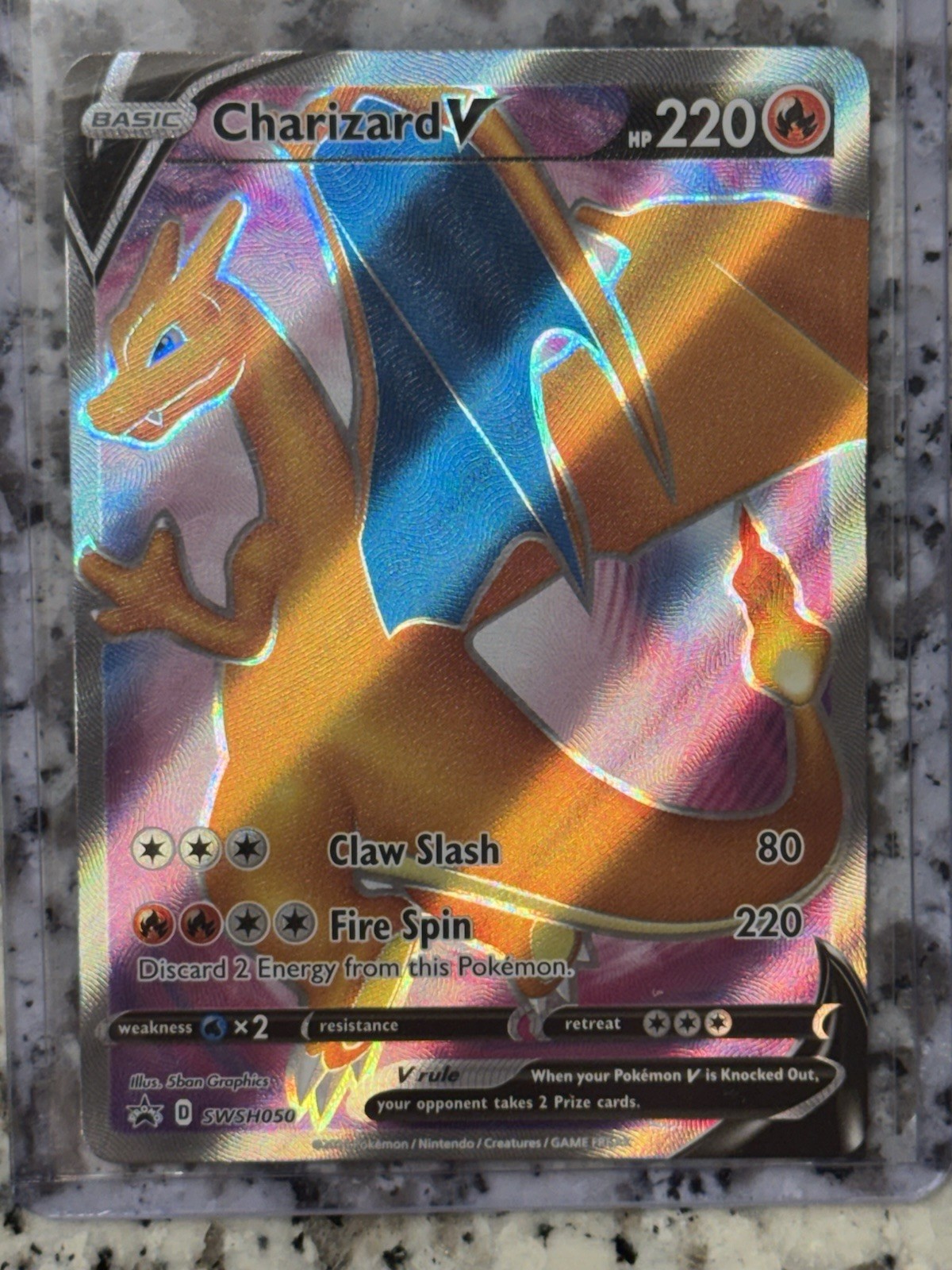 Pokemon Champions Path Charizard V SWSH050 Promo Full Art