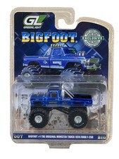 Greenlight **BLUE CHROME CHASE** Bigfoot #1 Monster Truck 1974 F-250 1/64