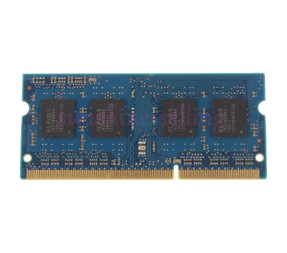8GB (2x 4GB) RAM Elpida 1Rx8 PC3 12800S Memory RAM SODIMM 1600Mhz Laptop Intel - Image 2 of 4