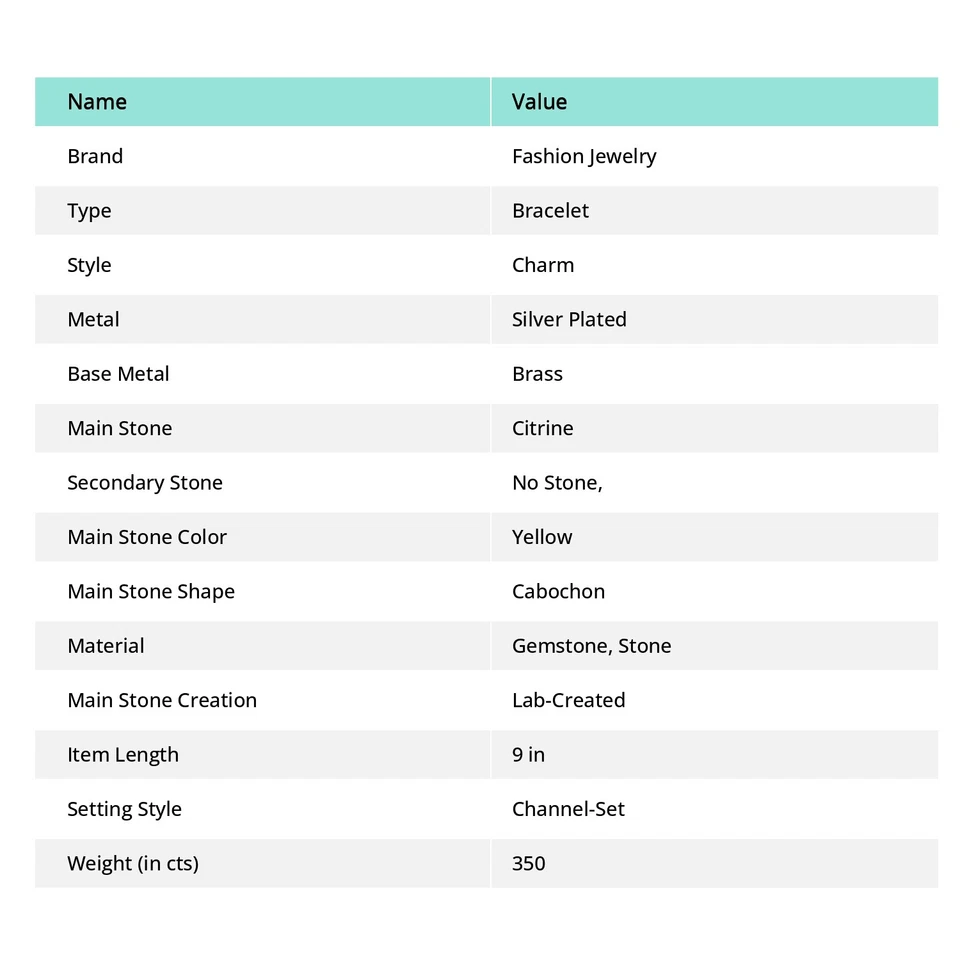 Citrin Edelstein Armband Handarbeit Geschenk verstellbar Kette Schmuck 8-9 Zo... - Bild 4 von 4