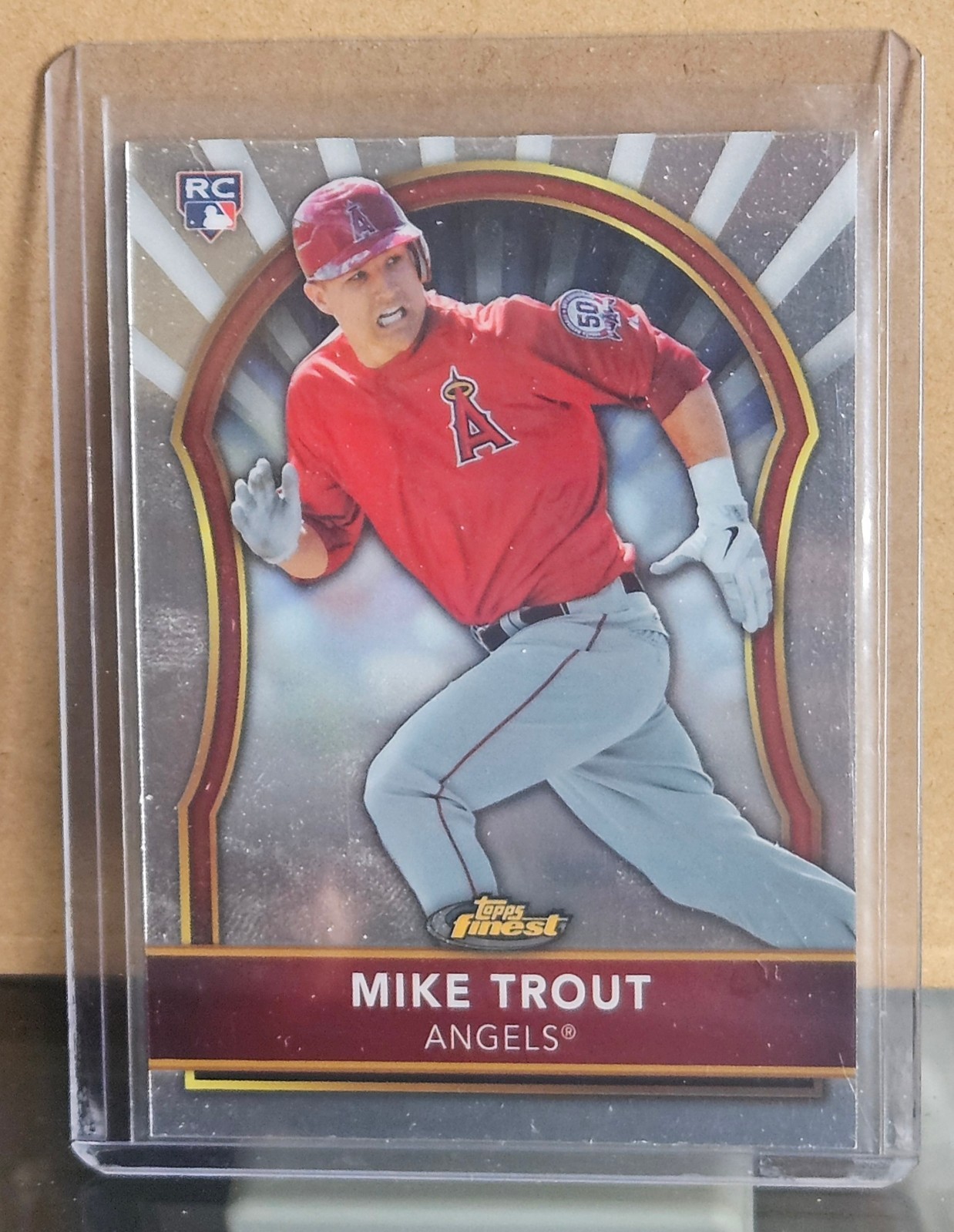 2011 Topps Finest Mike Trout Rookie Card RC #94 Los Angeles Angels Base MLB