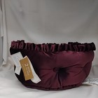 New Cupcakes & Cashmere 17" Luxurious Tufted Merlot "Velvet" Reversible Pet Bed