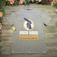 Funny Double Entendre Mechanic Work Shirt Halloween Costume S NEW With Tags